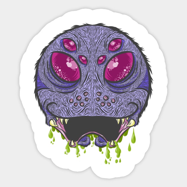 Monster Drool Sticker by WhoElseElliott